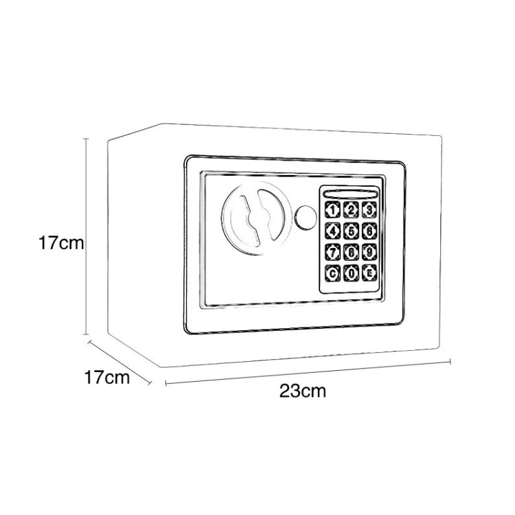 17E Home Mini Electronic Security Lock Box Wall Cabinet Safety Box with Coin-operated Function 17E Home Mini Electronic Security Lock Box Wall Cabinet Safety Box with Coin-operated Function